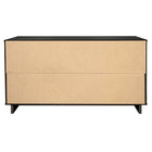 Manhattan Comfort Granville 55.04" Modern Double Wide Dresser - Dark Grey-17.72" L x 55.04" W x 31.73" H