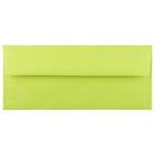 JAM Paper #10 Business Envelopes, 4 1/8 x 9.5, Brite Hue Ultra Lime Green, 1000 Pack (71091B)-Ultra lime green