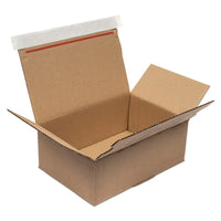 Spicers - Boîte postale en kraft à peler et coller - Petit - 6,37 po x 5,12 po x 3 po-Boîte postale facile à assembler