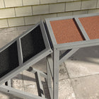 PawHut Dog Agility Equipment Ramp with Safety Bar, Non-slip Surface - Grey-Colour: Grey, Brown, Black;