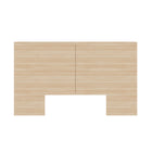 Nexera - Marconi Tête de lit Queen en chêne blond naturel-Esthétique moderne : Rehaussez la décoration de votre chambre avec une tête de lit moderne dotée de trois étagères de chaque côté pour le rangement