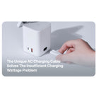 Adam Elements Mag 4 30W GaN 4-in-1 Power Charging Station - White-Travel-Friendly Design: Featuring travel-friendly foldable prongs, the Mag 4 is compatible with 100-240V universal voltage and includes overcurrent and short-circuit protections for your safety