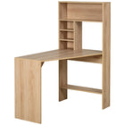 HOMCOM 43.25" Nordic Style Computer Desk - Oak Colour-A designer with an inventive mind crafted the desk for you