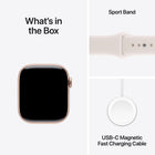 Apple Watch Series 11 - 42 mm - GPS - Rose Gold Aluminium Case with Light Blush Sport Band - Small/Medium-Easily Customizable - With watch bands in a range of styles, materials and colours, and fully customizable watch faces, you can change your watch to fit your mood or the moment