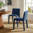 Modway Rhodes Fabric Upholstered Dining Chair - Navy-OEKO-TEX STANDARD 100 Certified and Recycled Fabric Upholstery