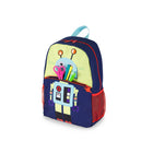 Bondstreet 14" Kids Laptop Backpack - Robot Print-A front zippered pocket for quick access to small items