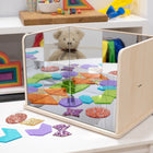 TickiT - Miroir d'exploration en bois-Facile À Assembler - Ce jouet réfléchissant est livré avec des vis et des trous pré-percés. L'assemblage prend moins de 30 minutes. Utilisez les pieds en caoutchouc pour éviter de glisser et protéger les surfaces des rayures