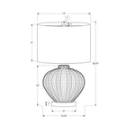 Monarch Specialties 21" H Transitional Table Lamp - Ivory / Cream Shade / Cream Resin-Attached with a 6ft long transparent cord, this versatile lamp looks great on end or side tables in the living room or home office, or on a bedside table in the bedroom for a classy lighting option