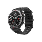 Amazfit T-REX 3 Smartwatch - Onyx-Built for Adventure: Endure any challenge with a 316L stainless steel bezel and buttons. The military-grade body can resist 158°F heat and -22°F cold. Water-resistant to 328 Feet, the watch is great for surfing and can be used for freediving to a depth of 147 Feet