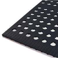 ES Robbins Grease Resistant Drain Mat , 2' x 3', Black-Unique 4-way drainage system for multi-directional flow & anti-fatigue support