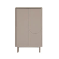 Manhattan Comfort Ella 31.5" Modern Accent Cabinet - Mocha-Modern Accent Cabinet for Dining Room, Living Room, and Bedroom Usage