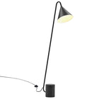 Modway - Ayla Base en marbre Lampe sur pied, Noir-Abat-jour métallique & Poste