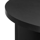 Modway Silas Round Wood Coffee Table - Black-7