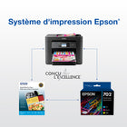 Epson - Cartouches d'encre T702 - Noir grande capacité/Couleur standard CMJ-6