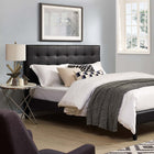 Modway - Paisley Touffe Cuir synthétique rembourré Tête de lit King et King de Californie, Noir-King et California King Size