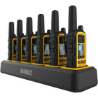 DEWALT Heavy Duty 48 DXFRS800 Radios with 8X 6 Port Chargers-IP67 Standard Dustproof & Waterproof 