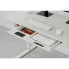 ShoppingAll - Bureau debout électrique réglable en hauteur avec tiroir en verre - Blanc-Assemblage Facile: Monter un bureau assis-debout n’a jamais été aussi simple grâce à son plateau monobloc. Suivez les instructions détaillées pour une installation rapide et profitez de votre bureau en un rien de temps.
