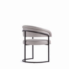 Manhattan Comfort Augusta 23.6" Modern Leatherette Upholstered Dining Chair - Light Grey - Set of 4-Delivered to you Fully Assembled! No Assembly Required