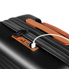 Champs Vintage II 3-Piece Luggage Set - Black-USB-Charging Port on 20"