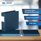 Davis Group Premium Economy Binder - D Ring - 2" - Navy Blue - 6 Pack-Ideal for Conferences, Reference, Colleges & Universities