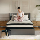 Flash Furniture - Matelas Capri Comfortable avec mousse de 12 pouces et à ressorts ensachés, double en boîte-Les ressorts ensachés réduisent le transfert de mouvement