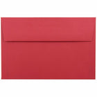 JAM Paper A9 Coloured Invitation Envelopes - 5.75 x 8.75 - Red Recycled - 50 Pack-Our envelopes are made from 30% recycled 24 lb paper and feature a straight flap gum closure with a smooth finish