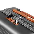 Champs Vintage II 20" Carry-on Luggage Case - Dark Grey-USB-Charging Port on 20"