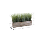 Monarch Specialties - 9374 Gazon Artificiel 12" de Haut - Pot en Bois Brun-Garantie 5 ans, cette plante artificielle est conçue pour offrir durabilité et tranquillité d'esprit
