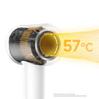 Mova Turbo Hair Dryer - White-Lightweight and Convenient: Turbo hairdryer weighs just 0.72lb, which ensures that you can style your hair at home or while traveling without getting tired. Its lightweight and small design makes it perfect for trips, its powerful performance ensures you'll look your best. 