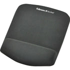 Fellowes Plush Touch Mousepad Wrist Rest - Graphite-Innovative new FoamFusion Technology provides superior comfort and softness to help relieve wrist pressure 
