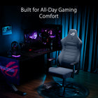 ASUS ROG Aethon Fabric Gaming Chair-2D Armrests: soft PU armrests with 4-way directional movement for ergonomic placement with 25° and 3” (7.5cm) adjustability