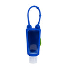 Pep Rally Silicone Sanitizer Holder with Bottle - Dino-Blue, Made of Silicone