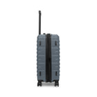Swiss Mobility QUAD 26.25" ABS/PC Hardside Medium Check-in Luggage - Grey-Lined interior with dividing panel, practical pockets and tightening straps to keep content organized and in place