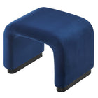 Modway - Koda Performance Velvet Tabouret en cascade - Noir Bleu Nuit-8