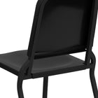 Flash Furniture HERCULES Series High Density Stackable Melody Band/Music Chair - Black-Black Powder Coated Frame Finish