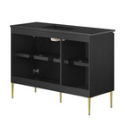 Modway Alchemist 48" Double Sink Bathroom Vanity - Black-Assembly Required