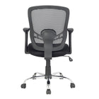 Tygerclaw Air Grid Mid Back Office Chair, 23.6" x 11" x 25.2", Black-Move freely and quietly with sturdy wheels that glide smoothly on any floor without scratching or making noise