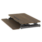 Ezywork - Convertisseur de bureau réglable en hauteur 32" (81 cm) pour passer de la position assise à la position debout - Bois foncé-Dimension de la surface de travail : 31,5 l x 15,7 P po (80 cm x 40 cm)
