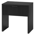 Hudson&Canal Kenslow 24" Nightstand - Black Grain-Top weight capacity is 50 lbs, drawers can hold 10 lbs each