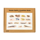 TickiT - Blocs en bois pour reptiles et amphibiens - Lot de 15-Favoriser le langage descriptif: Apprenez-en plus sur la vie marine du monde entier. Utilisez ces images réalistes pour comparer et décrire les animaux