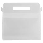 JAM Paper Plastic Lunchbox - 4 3/4" x 7 3/4" x 4 3/4" - Clear Grid -Size: 4 3/4 x 7 3/4 x 4 3/4 inches