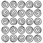 JAM Paper Circular Paper Clips - Round - Black - 50 Pack-These Colourful paper clips are great for organzing papers and documents at home, school, or the office!