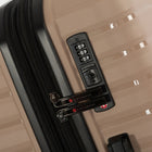 Air Canada Jasper 20" Hardside Carry-on Spinner Luggage  - Champagne-Locking retractable push-button trolley handle