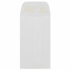 Jam Paper - Enveloppes commerciales n° 3 pour pièces de monnaie, 6,35 cm H x 11,4 cm l, Blanc, Paquet de 25- Dispose d'un rabat droit avec fermeture gommée et finition papier lisse