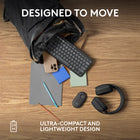 Logitech Pebble Mouse 2 M350s Slim Bluetooth Wireless Mouse - Portable - Lightweight - Customizable Button - Graphite-A Design Choice You’ll Feel Good About: Plastic parts in Pebble Mouse 2 M350s Bluetooth Mouse includes minimum 58% certified post-consumer recycled plastic 
