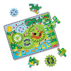 Melissa & Doug Puzzle en bois pour animaux en bois - 24 pièces-Puzzle de chasse aux animaux