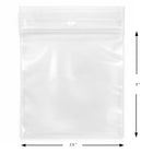 KL Rubber - Sac refermable en polyéthylène avec trou de suspension - 4 Mil - 2,5 x 3 po - paquet de 1000-Approuvé pour le contact direct avec les aliments