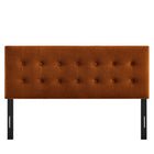 Modway Emily Stain-Resistant Performance Velvet King Size Headboard - Rust-Assembly Required