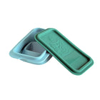 Marcus & Marcus Collapsible Silicone Rubber Sandwich Wedge Container with Snap-On Lid - Ollie The Elephant - 3 Pack-Freezer Safe
