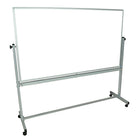 Luxor Double Sided Aluminum Frame Magnetic Whiteboard, 72" x 40"-Magnetic surface on both sides